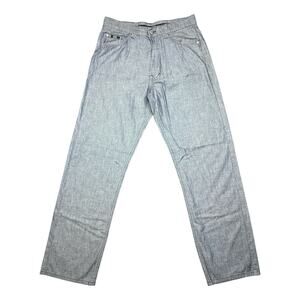 Hugo Boss Alabama Pants Men’s 33x32 Light Blue Denim Italy Made Straight Leg